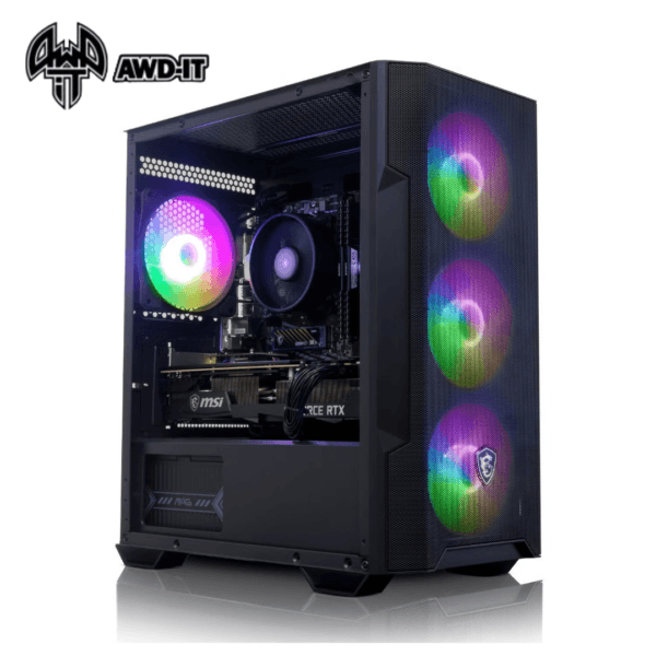 Windows 11 Gaming PC- AWD IT MSI M100R AMD Ryzen 7 5700X 32GB RAM 1TB SSD RTX 4070