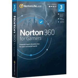 Norton 360 for Gamers – 1 Year / 3 Devices + 50GB Cloud Storage | Advanced Gaming Security and Optimisation